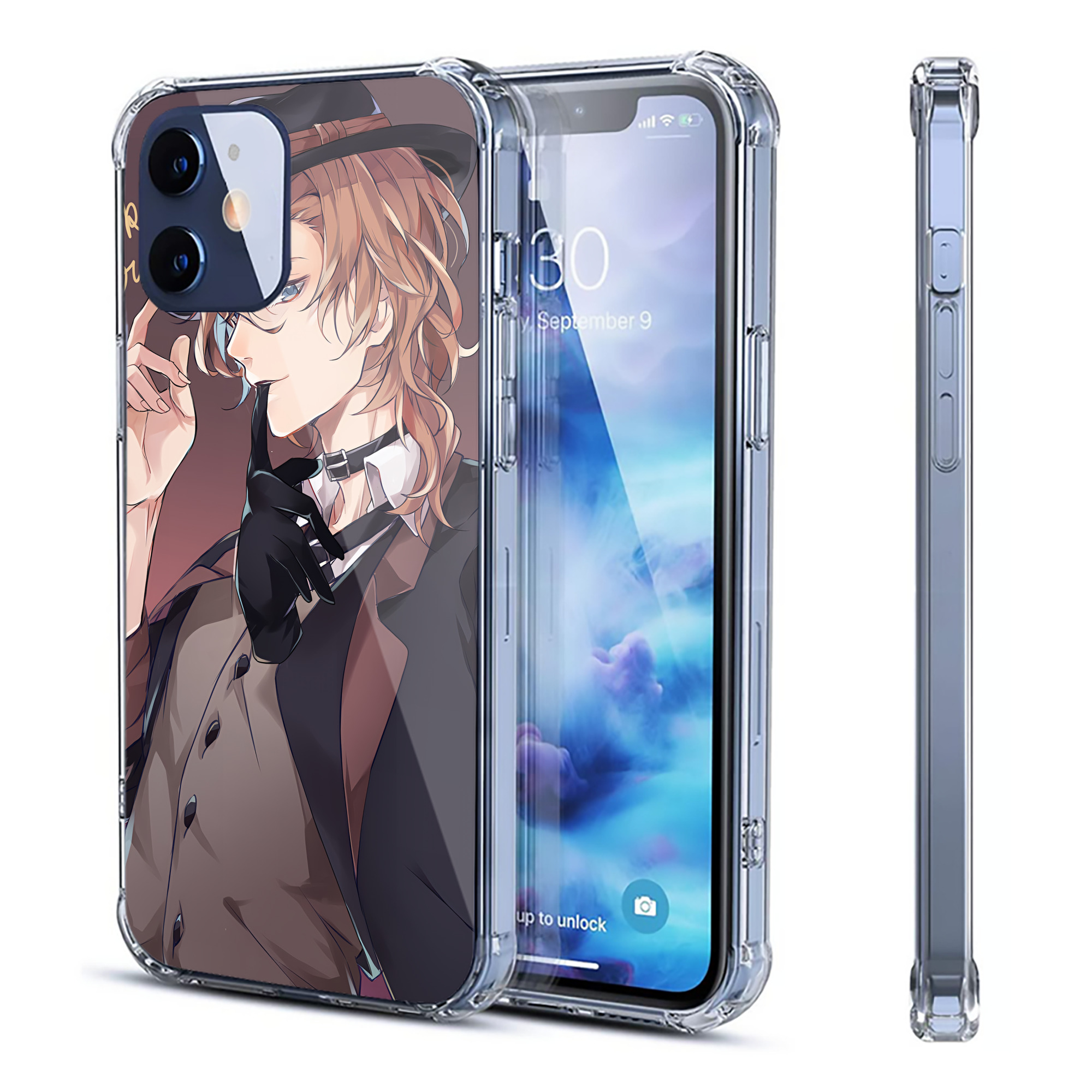 （画像用） 文豪ストレイドッグス Bungo Stray Dogs 【iPhone 12シリーズ対応】透明スマホケース（クリアソフトケース）